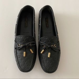 Authentic Louis Vuitton Loafers Flats Shoes Navy